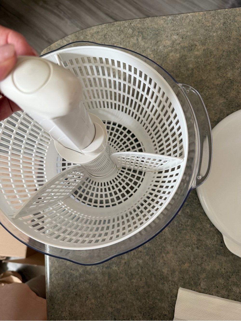 KitchenAid White Salad Spinner - Picture 2 of 5